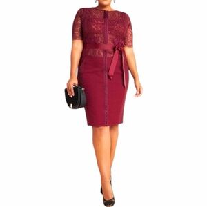 NEW ANTHROPOLOGIE BYRON LARS Carissima Sheath Dress Size 22W